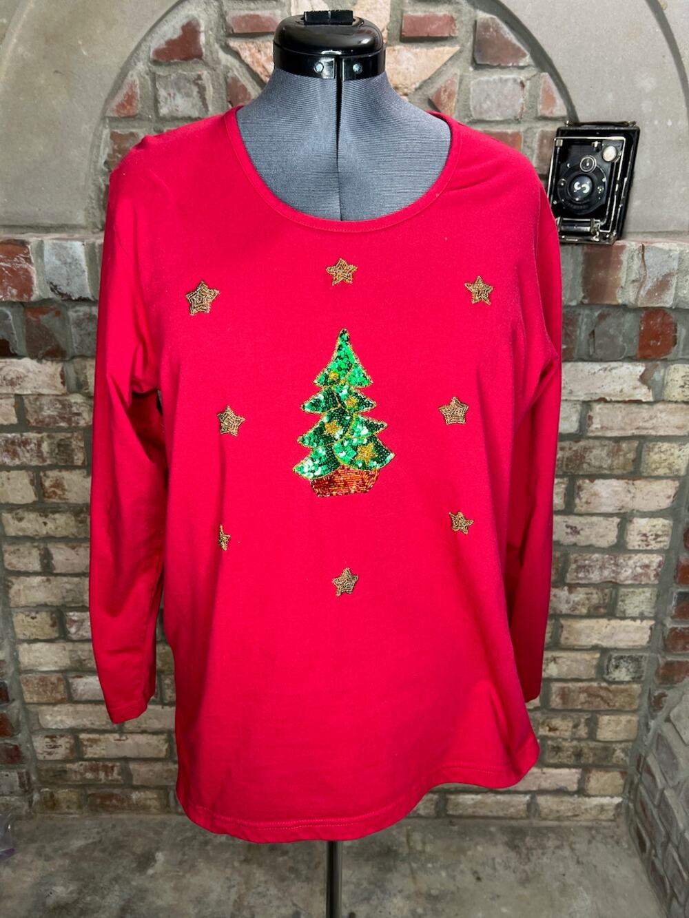 longsleeve tshirt sequin christmas tre